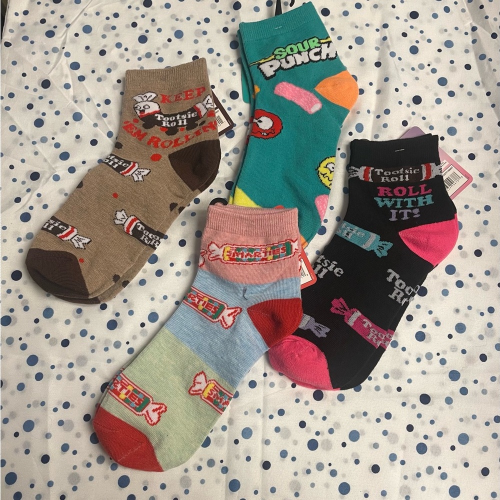 4 sets Candy Treats Ankle Socks